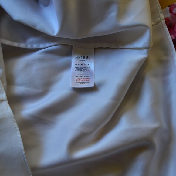 HOBBS Sleeveless Floral Fit & Flare 100% Silk Dress Size US 6 - Picture 7 of 13